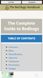 Mobile Screenshot of bed-bugs-handbook.com