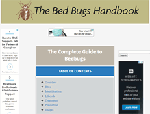 Tablet Screenshot of bed-bugs-handbook.com